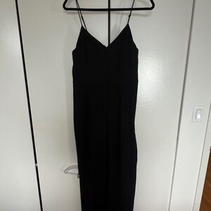 Anthropologie Black Wide Leg Jumpsuit